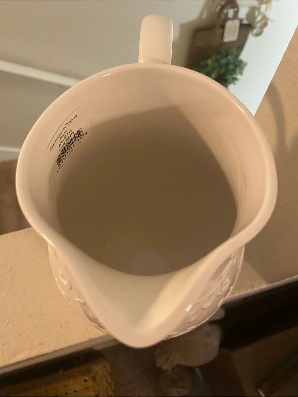 Lenox ceramic pitcher